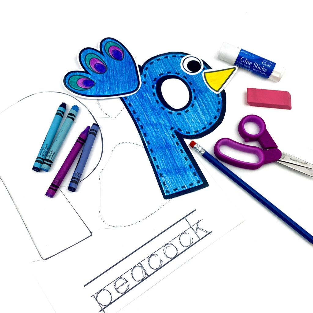 Lower Case Letter p Animal Alphabet Craft