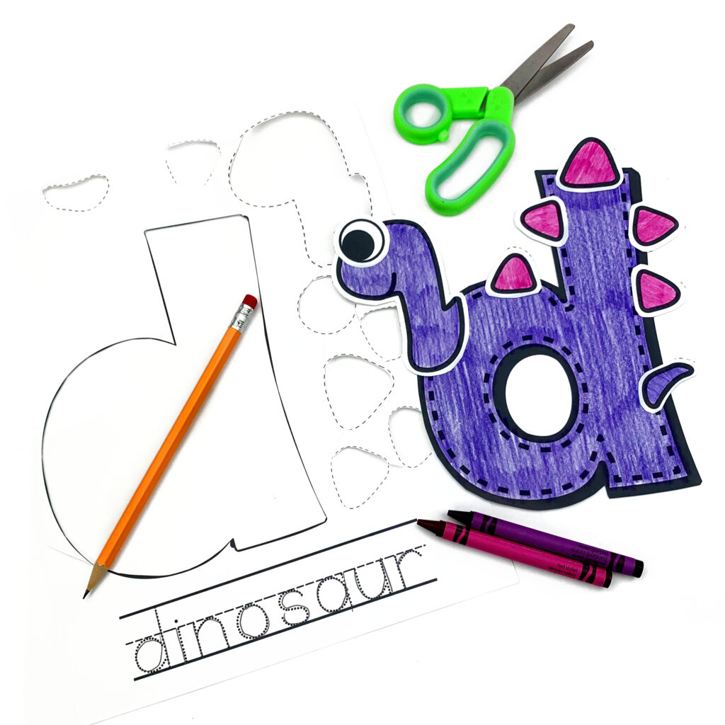 Lower Case Letter d Animal Alphabet Craft