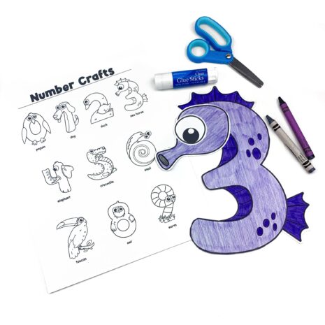 Number crafts -Make learning the numbers fun!