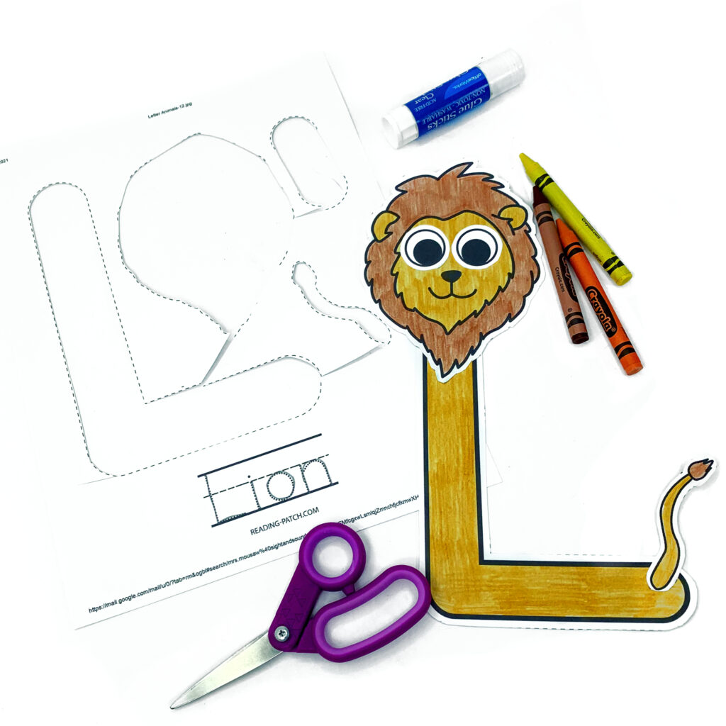 Letter L Animal Alphabet Craft