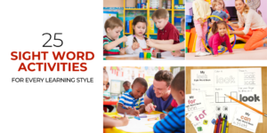 sight word of worksheet Sight Word Activities for every learning Style