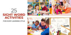 Sight Word Activities for every learning Style