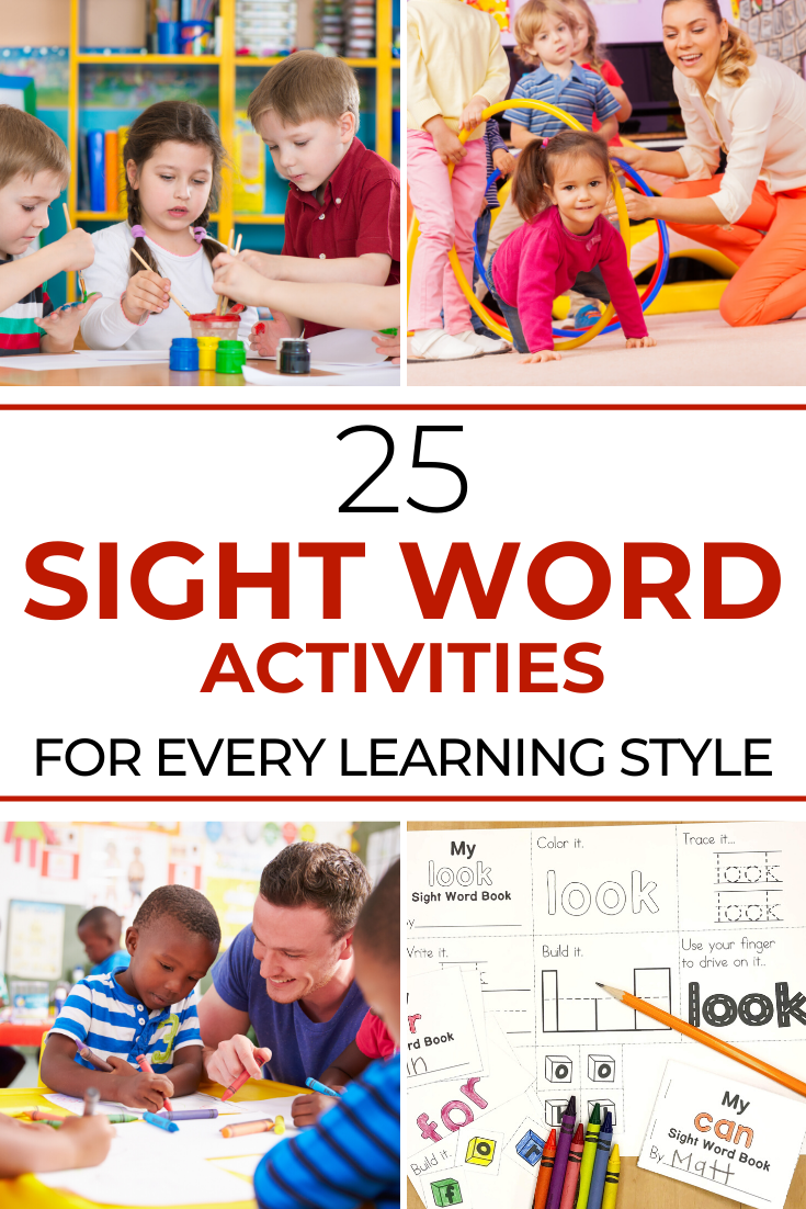 Sight Word Activities for every learning style