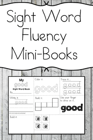 Sight Word Mini Fluency Book -Larch photo