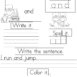 Sample Sight Word Worksheets