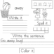 Sample Sight Word Worksheets