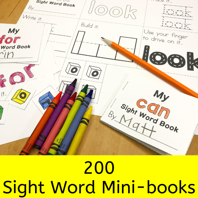 Sight Word Mini Fluency Books