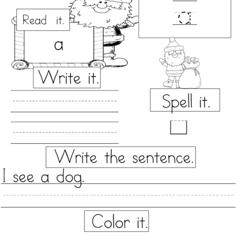 Sample Sight Word Worksheets