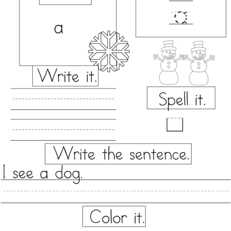 Sample Sight Word Worksheets