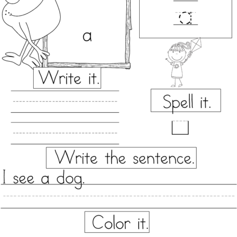 Sample Sight Word Worksheets
