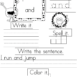 Sample Sight Word Worksheets