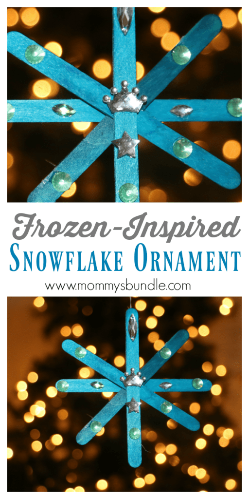 Snoflake Ornament Kid Craft Frozen