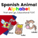Spanish animal alphabet craft for Kindergarten