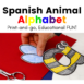 Spanish animal alphabet craft: A es abeja