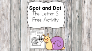 Spot and Dot Letter S - Can you find the upper and lower case letters in the picture?