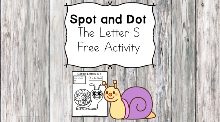 Spot and Dot Letter S Worksheet+