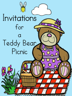 Cute, Free Teddy Bear Picnic invitations you can print to use in a classroom or elsewhere. (Goes along with a Teddy Bear Picnic Lesson Theme)