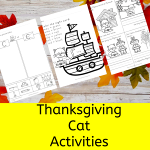 thanksgiving-cat-activities Thanksgiving Cat Activities for Kindergarten