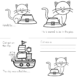 Thanksgiving Cat literacy activities for Kindergarten