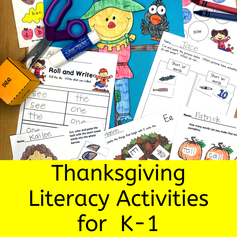 Thanksgiving Literacy Activities