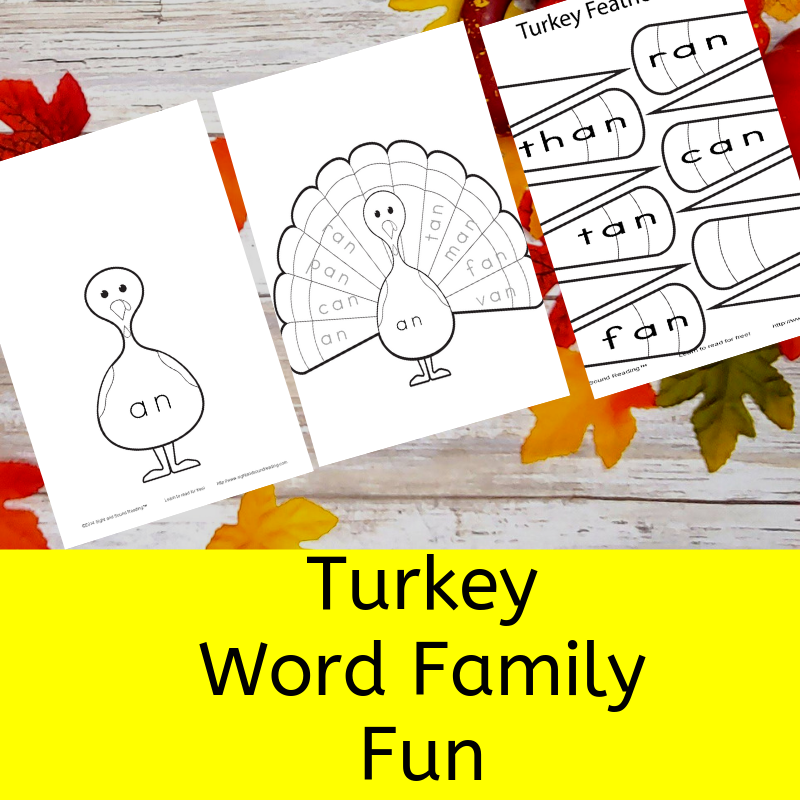 Turkey Word Family Fun