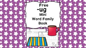 Teach the ug word family using these ug cvc word family worksheets. Students make a mini-book with different words that end in 'ug'. Cut/Paste/Tracing Fun