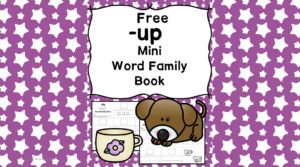 Teach the up word family using these up cvc word family worksheets. Students make a mini-book with different words that end in 'up'. Cut/Paste/Tracing Fun