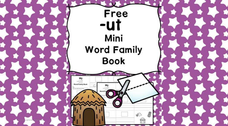 UT CVC Word Family Worksheets