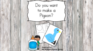 Are you looking for a Pigeon Craft to go along with your Pigeon Books? Why not make a pigeon? This is a cute cut/paste activity.