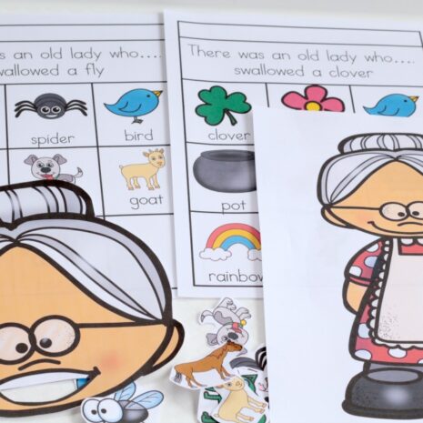 In this There was an old lady who craft, kids can make their very own old lady who can swallow a variety of things!