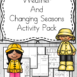 Weather and seasons lesson pack for kindergarten or preschool or 1st grade