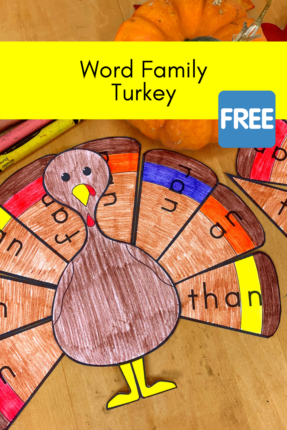 Word Family Turkey